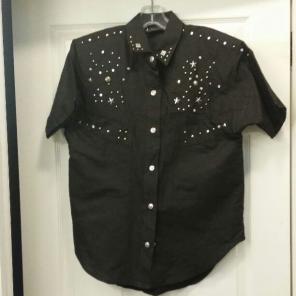 Vintage 90s bedazzled button down