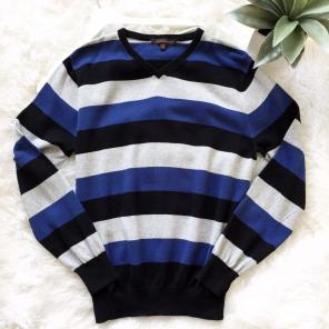 Chatham Road Striped V-Neck Sweater