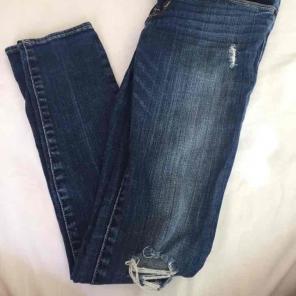 Abercrombie kids distressed denim jeans