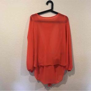 Open back tie blouse
