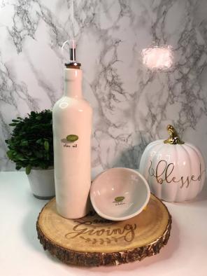 Rae Dunn Olive oil set ( Boutique) rare