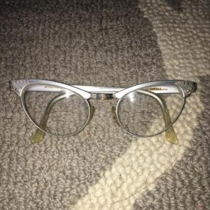 Antique Silver Frame Women's Glasses