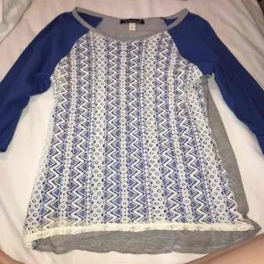 Baseball tee styled fancy shirt