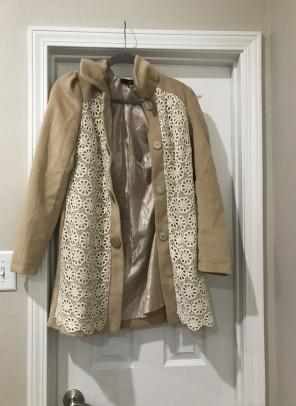 Cream & Lace Trench coat By Ryu