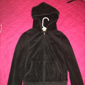 Juicy Contour All Black Sweatsuit Top