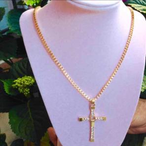 New gold necklace
