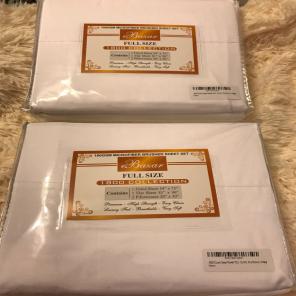 2 Full Size 100GSM Microfiber Bed Sheet