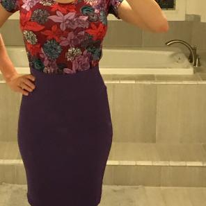 Lularoe Xs Cassie Skirt Floral Classic T
