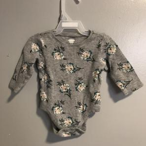3-6 Months Floral Onesie From Old Navy