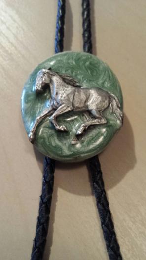 Vintage horse bolo tie 1957