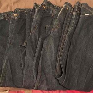 5 pairs of guys work pants