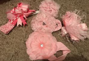 Bundle Of Pink Headbands