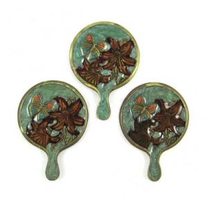 Three Jay Strongwater purse mirrors