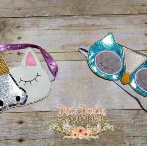 2 custom made sleep mask