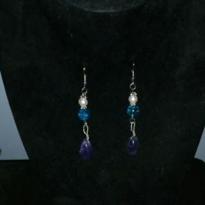 ⛤Silver Amethyst Earrings