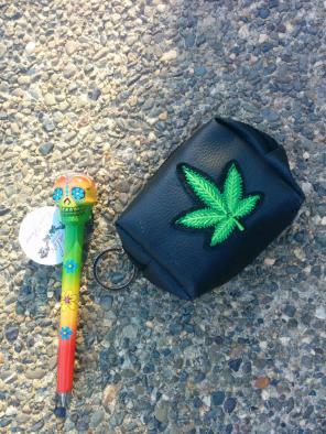 Cute Rasta Coin Pouch Sugar Skull Pen