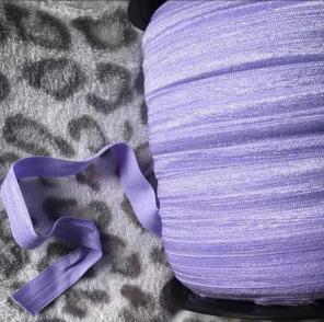 10 yards Lavender fold over elastic