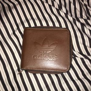 Unisex Adidas Brown Leather Wallet
