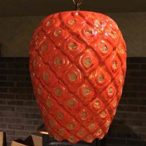 1950's Pineapple Hanging Light Fixture