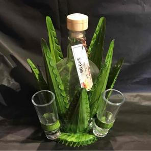 Handmade Agave Tequila Set w/ Glasses