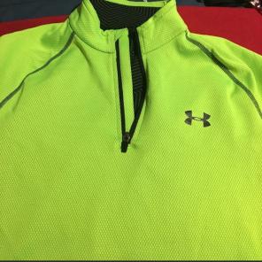 Under Armour ColdGear Neon Green 1/4 Zip
