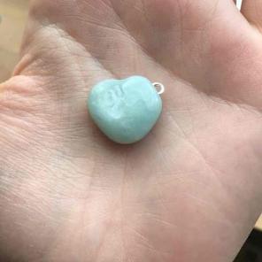Kawaii clay ice cube heart