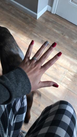 Moissanite 3/4ctw Halo Engagement Ring