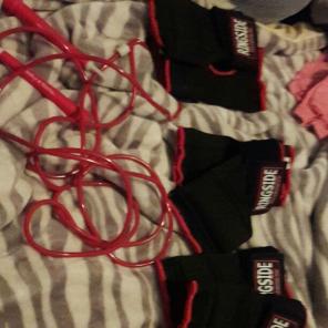 Three pairs of ringside boxing gloves