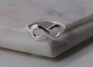 Sterling Silver 925 Stamp Infinity Ring