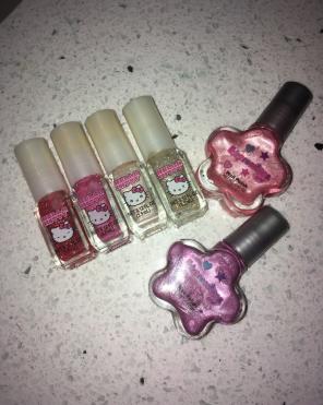 hello kitty and expressions nail polish