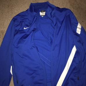 Nike dri-fit track jacket blue