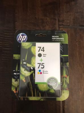 HP Ink 74 + 75 Black/Tri-color