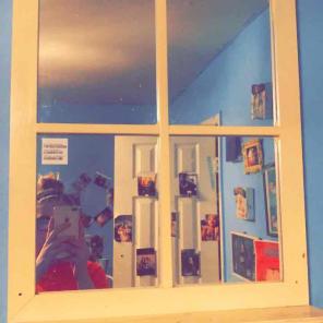 Super cute windowsill mirror!