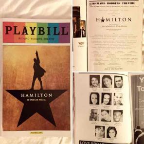 Hamilton Playbill Pride 2016 most OBC