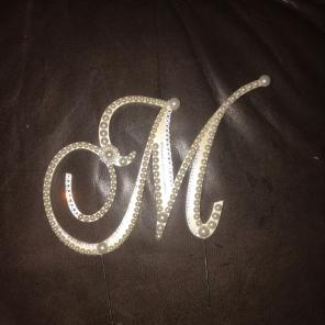 "M" Cake Topper