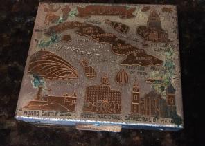 Cuban Vintage Compact/cosmetic Case