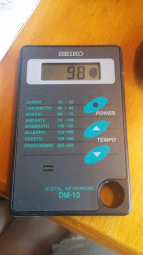 Seiko digital metronome