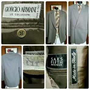 Giorgio Armani 100% Wool Sport Coat 42L