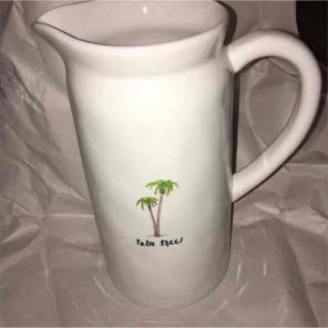 RAE DUNN PALM TREES PITCHER