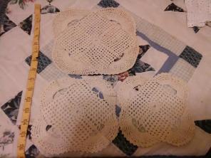 Set 0f 3 vintage doilies