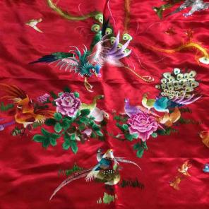 55"x71" silk red cloth wrap material