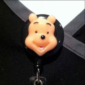 Winni the Poooh ID Badge Holder Nurse RN