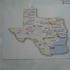 WWB-145/Note Cards/Texas Map