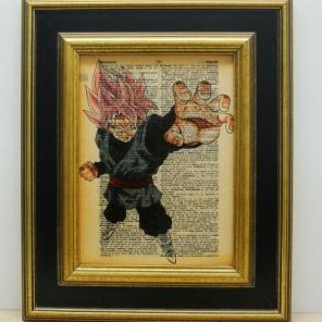 Goku rose print vintage dictionary page