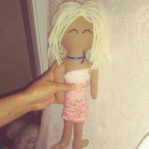 Adorable imperfect rag doll