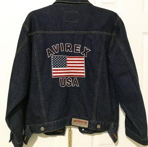 Avirex USA Denim Navy Blue Jacket