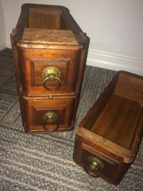 3 Antique Drawers