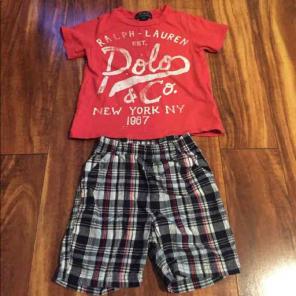 Ralph Lauren Polo Shirt & Shorts Size 3T