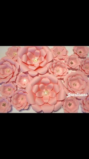 Custom for Chido paper flower wall deco