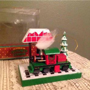 Wood Train Ornament